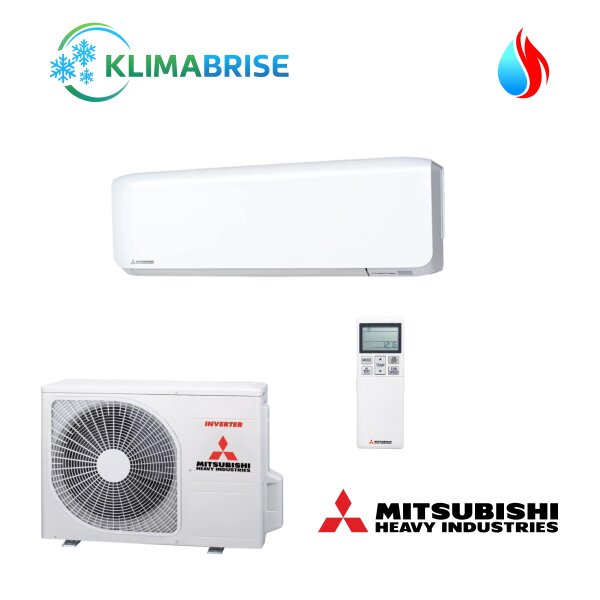Mitsubishi Heavy Set SRK50ZS-WF + SRC50ZS-W Wandgerät 5,0 kW WiFi R32 Klimaanlage